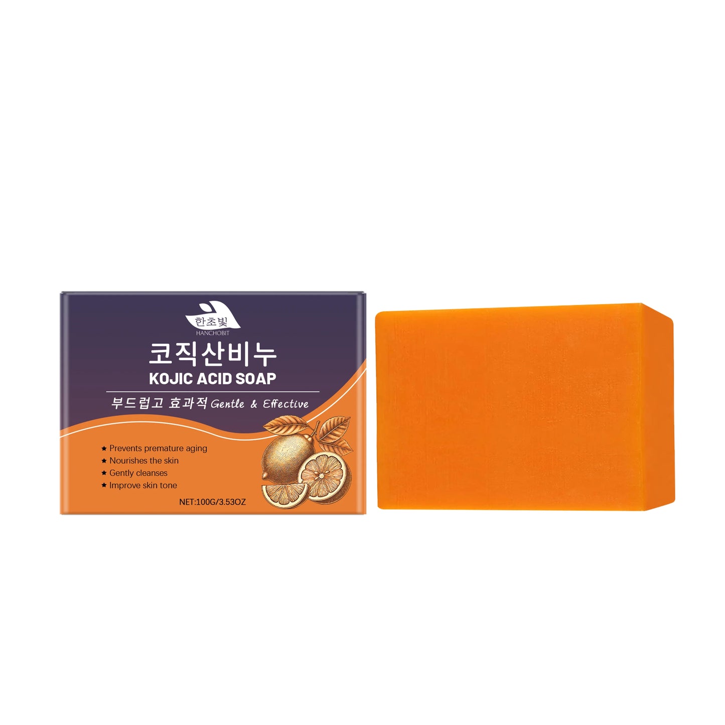 Vitamin C & Kojic Acid Cleansing Soap: Gentle Cleansing, Skin-Nourishing & Fragrant Bath Soap for Skin Care