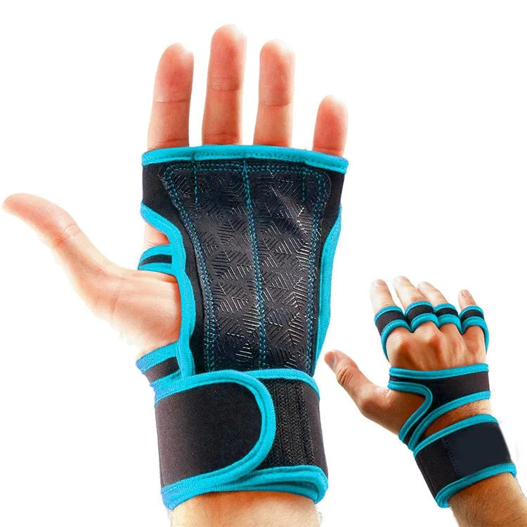 Fitness gloves, crossfit palm protection sports gloves, pressure wrist guards, training weightlifting gloves