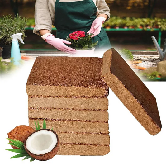 4Pcs Organic Coconut Fiber For Plants, Organic Coconut Bricks, Natural Organic Compressed Coconut