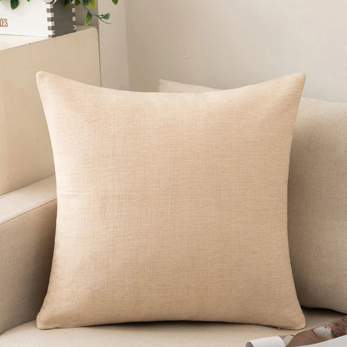 Solid Sofa Cushion Cover 30X50/40X4045X45/40X60/50X50/55X55/60X60 Cozy Linen Home Office Throw Pillow Cover Case