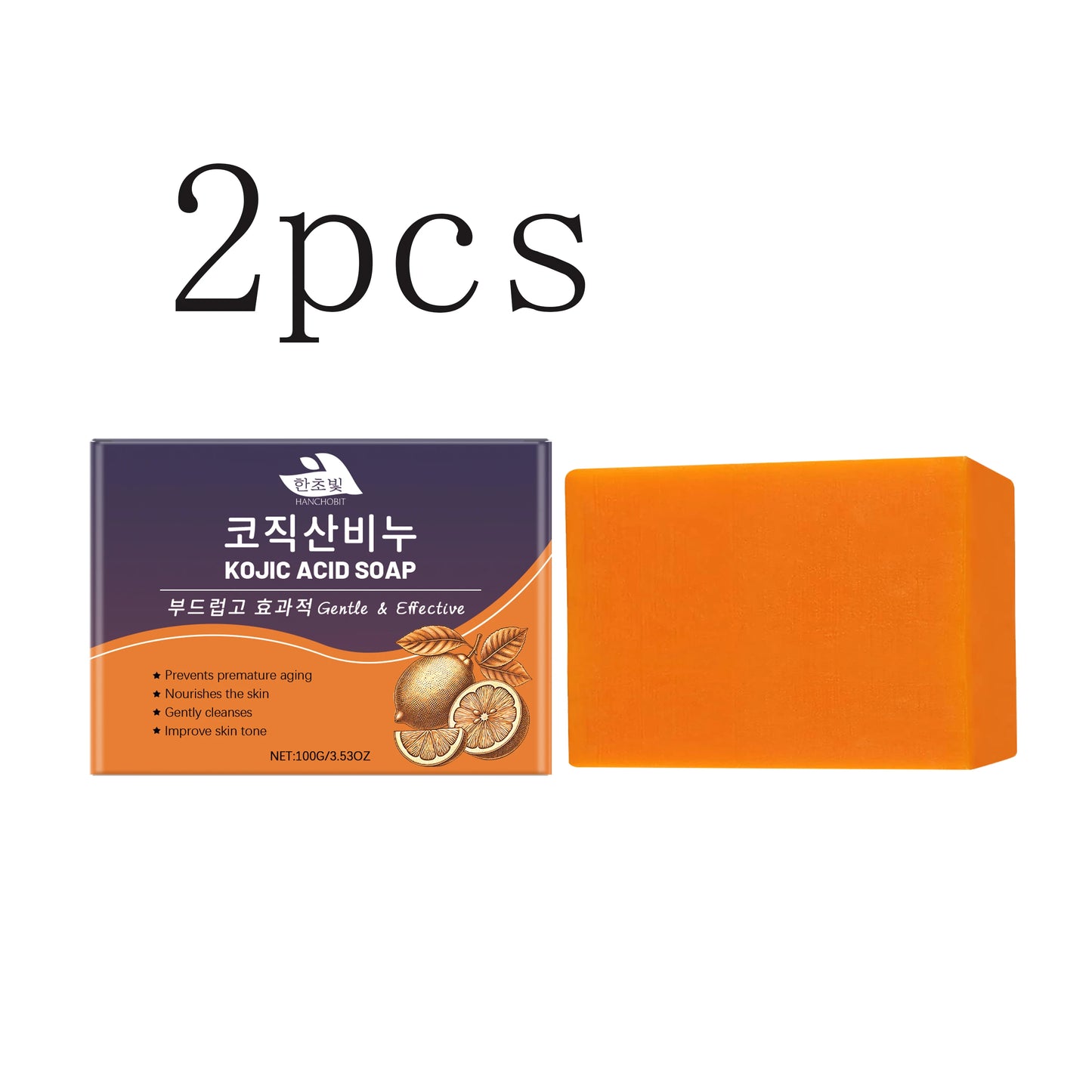 Vitamin C & Kojic Acid Cleansing Soap: Gentle Cleansing, Skin-Nourishing & Fragrant Bath Soap for Skin Care