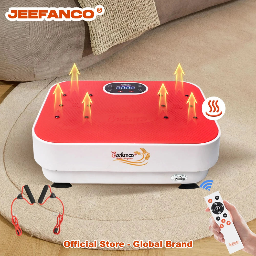 Vibration Plate Jeefanco Seniors & Teens Silicone Surface Magnetic Heating Fitness Home Efficient Resonance Fitness Machine
