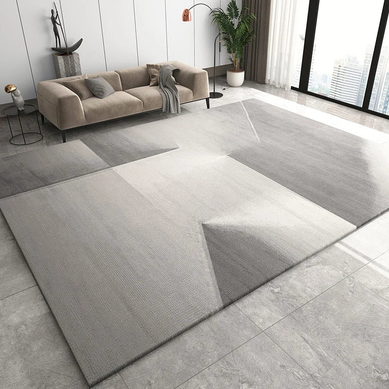 VIKAMA's Simple Interior Light Luxury Living Room Carpet Is Dirt-Resistant And Easy To Maintain, With Geometric Pad Home Decor