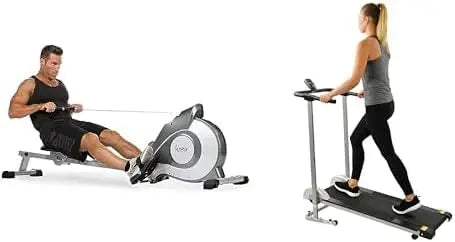 Sunny Health & Fitness Foldable Magnetic Rowing Machine with 8-Level Resistance Compact Model SF-T1407M