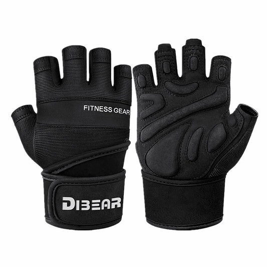 Half Finger Bodybuilding Gym Gloves Weightlifting Dumbbell Kettlebell Training Workout Fitness Gloves For Man Women