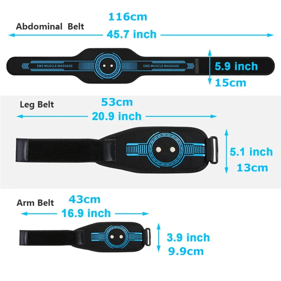 New smart EMS sports waist belt, abdominal muscle patch, home gym fitness equipment, body shaping weight loss belt