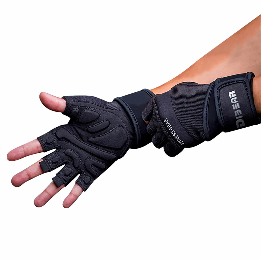 Half Finger Bodybuilding Gym Gloves Weightlifting Dumbbell Kettlebell Training Workout Fitness Gloves For Man Women
